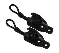 BUGUUYO Boucle Coupe-Vent pour Store Enrouleur Attache Élastique en Plastique, Kit de 2 en Pom Noir, Remplacement pour Réparation de Stores, Accessoires pour Stores Intérieurs et