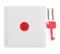 BUGUUYO Bouton D'alarme Manuel Mural Clé de Réinitialisation Bouton D'urgence pour Appel D'assistance pour Personnes Âgées Commande Industrielle Fiable et Réactive