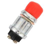 BUGUUYO Bouton Poussoir de Démarrage Momentané pour Voiture Bateau et Camion Interrupteur de Klaxon Remplaçant Rouge Facile à Installer