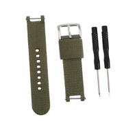 BUGUUYO Bracelet Montre Sport Toile Compatible Montre Connectée A1918 Confortable Libération Rapide Vert Militaire