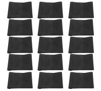 BUGUUYO Brassards Funéraires Noirs 20 Pièces en Tissu Résistant pour Cérémonie de Deuil, Bracelet à Mémoire Commémoratif pour Funérailles et Groupe de Deuil