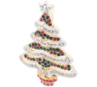BUGUUYO Broche Noel en Alliage Technologie Insert et Goutte D'huile, Broche Ornementale Facile à Assortir Porter pour Banquet ou Bal, Style Unique et Accessoires Vestimentaires de Noël