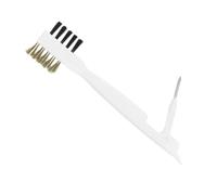 BUGUUYO Brosse de Cuisine Multifonction pour Récurer Cuisinière à Gaz et Nettoyer Crevasses Brosse et Tuyaux Résistante Aux Taches Dhuile et Outil avec Aiguille et Grattoir Ergonomique