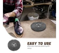 BUGUUYO Brosse Métallique Ronde Acier Inoxydable Brosse Fil Acier Torsadé pour Meuleuse Nettoyage Décapage Polissage Bois Chaussures Restauration Métal Usage Intensif