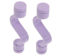 BUGUUYO Butée De Porte Lave-linge à Chargement Frontal Violette, Support De Porte En Plastique, Ventilation Anti-odeurs, Compatible Machine à Laver, Lot De 2 Pièces Pour Maison Et Hôtel