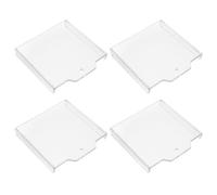 BUGUUYO Cache du Bouton d'urgence 4 pièces en ABS Transparent pour équipements Incendie adapté à Un Usage Commercial prévention des activations accidentelles
