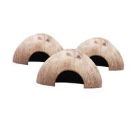 BUGUUYO Cachette pour Hamster Et Rat Grotte en Coquille De Noix De 3 Pièces Jouet De Jeu Et De Sommeil pour Petits Animaux