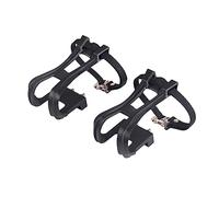 BUGUUYO Cale-Pieds en Nylon pour Pédales de de Route et VTT Sangles Incluses Antidérapantes Compatibles Pédales Réflecteur Amovible