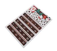 BUGUUYO Calendrier de Bois Jours avec Couronne Mobile Calendrier de Compte à Rebours Noël Rustique pour Décoration Murale Table Style Fermette pour Fête de Noël