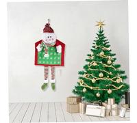BUGUUYO Calendrier de Noël Mural Décoratif avec Pendentif Bonhomme de Calendrier de DIY pour Porte et Mur Décoration Festive Intérieure pour de Fin Année