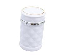 BUGUUYO Cendrier De Voiture Cylindrique Avec Led Bleue Étanche Et Anti-odeur Matériau Ignifuge Et Design Portable Adapté Pour Porte-gobelet Auto