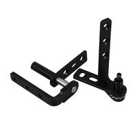 BUGUUYO Charnières Pivotantes Automatiques en Acier Inoxydable 304, Petite Taille, Finition Noire, pour Portes Battantes de Bar et Café, Compatibles Épaisseur 16 MM, Lot 1 Paire, Fermeture