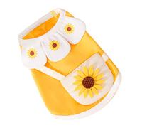 BUGUUYO Chien Gilet Animal De Compagnie Tenues De Chaton Gilet D'été pour Animaux De Compagnie Bandana pour Chien Chiens Chiot Refroidissement du Tapis De Chien Maillot Spandex Yellow