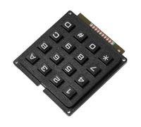 BUGUUYO Clavier Matriciel à 16 Touches pour Microcontrôleur, Module Clavier Industriel, Commutateur Tactile, Usage Industriel, Design Compact, Couleur Noire