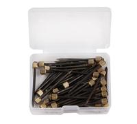 BUGUUYO Clous en Fer Noirs Grand Format, Boîte de 50 Clous à Tête Traversante pour Fixation de Cadres Photo, Crochets pour Tableaux Robustes, Épingles de Bricolage Pratiques et Solide