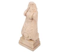 BUGUUYO Console Ornementale en Bois Massif Sculpté Chapiteau de Colonne Européen Applique Décorative Murale Polyvalente pour Meubles Portes et Cheminées Hauteur 20 cm