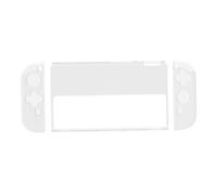 BUGUUYO Coque de Protection Transparente pour Switch Oled PC Rigide et Tpu pour Manettes Gauche et Droite et Résistante Aux Rayures Accessoire Compatible pour Console de Jeu