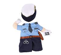BUGUUYO Costume De Chat Policier Vêtements Fantaisie pour Animaux De Compagnie pour Petits Accessoires Photo Ludiques