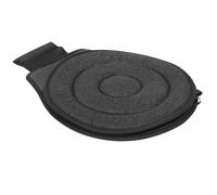 BUGUUYO Coussin de Siège Auto Pivotant à 360° en Tissu Respirant Noir Double Anneau Coussin Rotatif Portable pour Personnes Âgées et Femmes Enceintes Accessoire Pratique pour Sortie