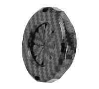 BUGUUYO Couvercle Décoratif Fibre pour Bouton Démarrage Voiture Protection Du Bouton Allumage Anneau de Décoration Rotatif pour Démarreur Push To Start