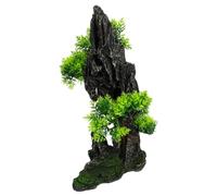 BUGUUYO Décoration De Réservoir De Poissons Résine Statue De Rocaille pour Aquariums Idéale pour Paysages Naturels Convient Aux Eaux Douces Et Salées Compacte Et