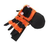 BUGUUYO Déguisement D’araignée pour Chien et Chat avec Harnais, Costume Halloween Amusant en Tissu Résistant, Taille S, Costume Pattes D’araignée pour Petits Animaux, Fête et Cosplay