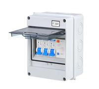 BUGUUYO Disjoncteur Différentiel 5 Voies Ip54 Disjoncteur Miniature Modulaire Ignifugé Protection Fuite Électrique pour Installation Domestique et Bâtiment Montage Rail Din Standard