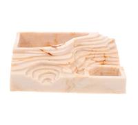 BUGUUYO Distributeur Alimentaire pour Reptiles Forme De Roche Bol Multifonction pour Tortues Et Lézards Accessoire De Terrarium Design Réaliste Durable Et Sécurisé pour Eau Nourriture