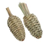 BUGUUYO Ensemble De Jouets pour Broyer Les Dents Molaire pour Animaux De Compagnie Plante Aquatique Radis Jouets pour Hamsters 2 Pièces Amusant Sûr Mastication Couleur Aléatoire