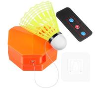 BUGUUYO Entraîneur de Badminton Automatique avec Rebond Électrique et Télécommande Kit Auto-entraînement Portable pour Joueur Unique avec Volant Nylon Résistant Couleur Couleur Aléatoire