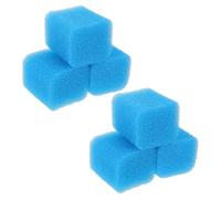 BUGUUYO Éponge Filtrante pour Aquarium 6pcs Remplacement du Filtre Aquarium Fine Absorption Améliore la Qualité de l'eau Mousse Bleue et Étang