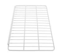 BUGUUYO Étagère de Réfrigérateur avec Barrière Latérale Unique Grille Métallique Robuste Antidérapante Organisateur pour Compartiments Congélateur et Mini-frigos