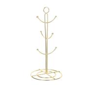 BUGUUYO Étagère Tasse Café Suspendue Forme Arbre Dorée Rangement Tasse Café Verre Support Séchage Mug Organiseur Cuisine Pratique