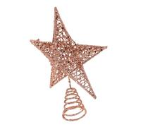 BUGUUYO étoile de Sapin de noël dirigé d'arbre étoile Scintillante décoration de Noël Veille Dessus de Sapin Scintillant Doré