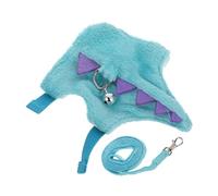BUGUUYO Ferret Harness and Leash Small Pet Vest Dinosaur Design Secure Adjustable Strap for Rabbits Ferrets and Small Dogs Outdoor Walking