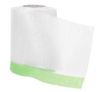 BUGUUYO Film de Masquage Faible Adhérence 55 Cm X 20 M, Transparent, Protection Anti-poussière pour Peinture Murale, Meubles et Automobile, Film Plastique Réutilisable sans Résidu,