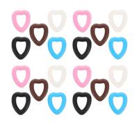 BUGUUYO Fixations Antidérapantes pour Lunettes en Silicone Forme Cœur Petite Taille Lot 10 Paires Multicolores Crochets Oreille Légers et Confortables pour Maintien Lunettes de Soleil