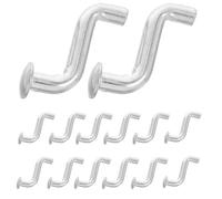 BUGUUYO Goupilles de Sécurité Garantissant la Stabilité des Étagères en Entrepôt Galvanisé Argenté Lot de 50 S-shaped , Résistantes à L'usure , pour Rayonnages à Palettes