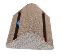 BUGUUYO Grattoir à Chat Pratique Carton Ondulé Planche à Gratter Résistante à Usure avec Balle Jouet Accessoire pour Préserver Vos Meubles Et Satisfaire Instinct De Grattage De Votre