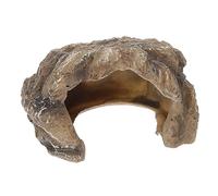 BUGUUYO Grotte des Reptiles Cachette Fonctionnelle en Résine Sécurisée Petite Taille pour Terrarium Intérieur Extérieur Habitat Tortues Dragons Barbus Amphibiens