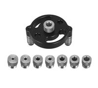 BUGUUYO Guide de Perçage Bois Précis avec Bagues Inox pour Travail Du Bois Positionneur de Perçage Vertical Compatible Forets Multiples Gabarit pour Réparation et Assemblage