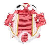 BUGUUYO Habillez Votre Animal De Compagnie 1 Pièce Costume De Lion Dansant pour Chien Rouge Polyester Confortable pour Les Événements De pour Animaux De Compagnie