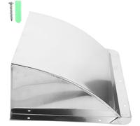 BUGUUYO Hotte Aspirante en Acier Inoxydable 20 CM sans Grille Sortie D’Évacuation Métallique Anti-Pluie pour Conduit Extérieur Protection Anti-Vent et Évacuation des Gaz D’Échappement