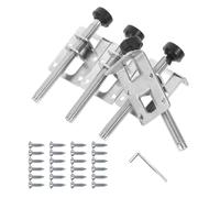 BUGUUYO Jeu de 4 Pieds de Nivellement Réglables Robustes pour Meubles Grand Format Vis et Clé Hexagonale Pieds Antidérapants pour Armoires et Penderies Rehausseurs Latéraux pour Sol