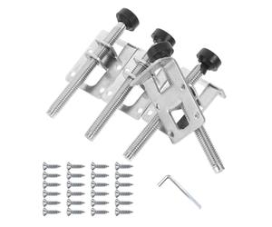 BUGUUYO Jeu de 4 Pieds de Nivellement Réglables Robustes pour Meubles Grand Format Vis et Clé Hexagonale Pieds Antidérapants pour Armoires et Penderies Rehausseurs Latéraux pour Sol