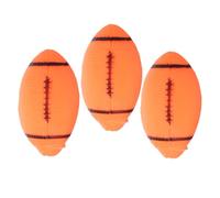 BUGUUYO Jouets À MâCher pour Chiens 3 PièCes Forme Ballon De Rugby Jouet Interactif À Grincer pour Chiots Et Chiens Activité De Dressage Et Jeu en Plein Air