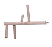 BUGUUYO Jouets pour Oiseaux Perruches pour Jeux Et Exercices Support Décoratif pour Cage Perchoir en Bois Facile À Placer sur La Table