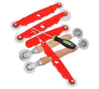 BUGUUYO Kit de Remplacement d'Écran Moustiquaire 7 Pièces en Aluminium Rouleau Cannelé et Outils de Spline pour Réparation et Installation Fenêtres et Portes Kit Rénovation pour