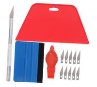 BUGUUYO Kit Outils de Lissage pour Film Adhésif Complet pour Pose Peint Film Voiture et Survitrage Fenêtres Outils Sûrs et Portables avec Raclette Feutrine Rayures