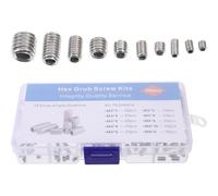 BUGUUYO Kit Vis sans Tête Hexagonales Inox pour Poignées de Porte Assortiment de Petites Vis Métriques Durables avec Boîte de Rangement Pratique pour Bricolage et Réparation